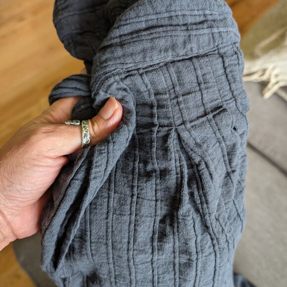 Black maxi free people wrap skirt small - Picture 4 of 4